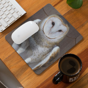 Barn Owl Photo Mouse Pad