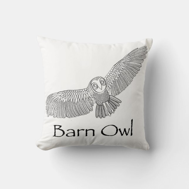 Barn Owl Pillow (Front)