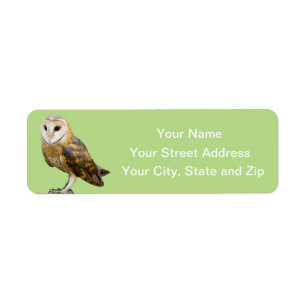 Barn Owl Return Address Label