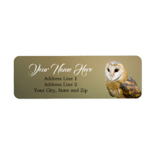 Barn Owl Return Address Return Address Label