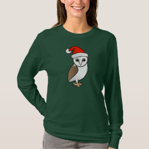 Barn Owl Santa T-Shirt