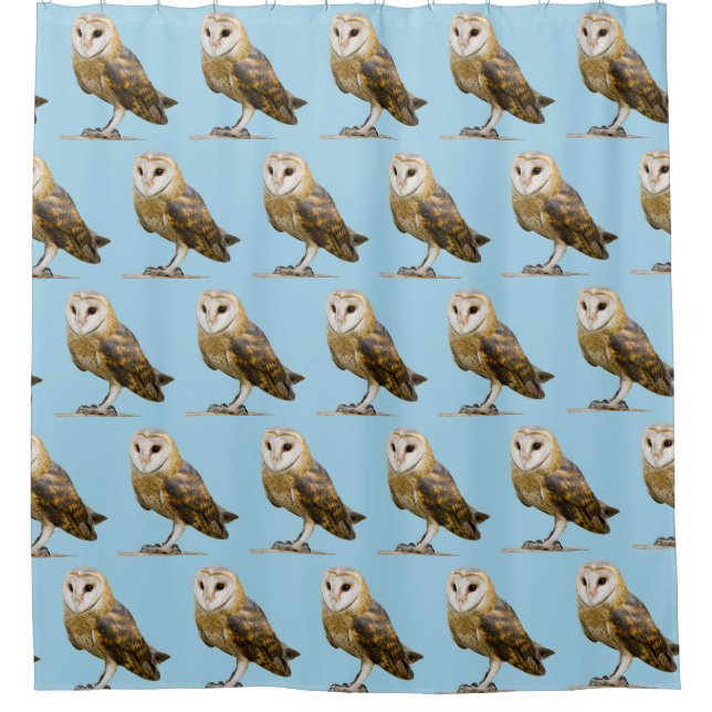 Barn Owl Shower Curtain (Front)