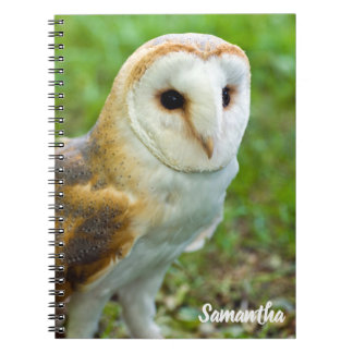 Barn Owl Spiral notebook
