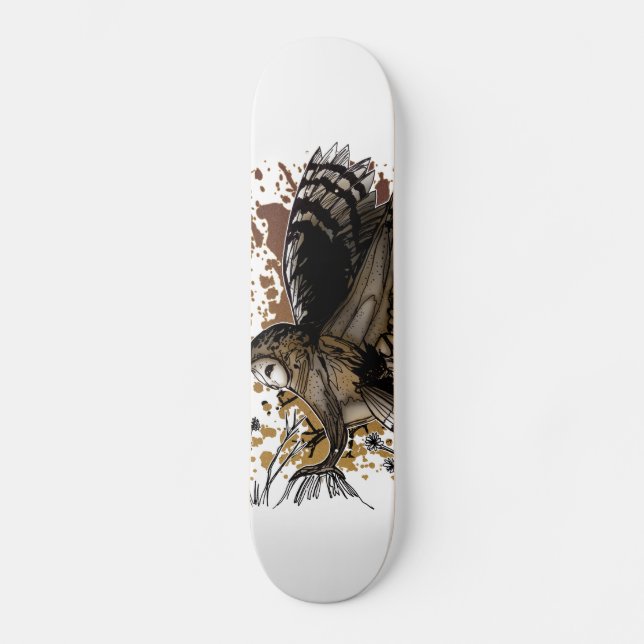 Barn Owl Stance Skateboard (Front)