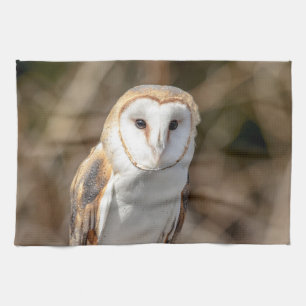 Barn Owl Tea Towel