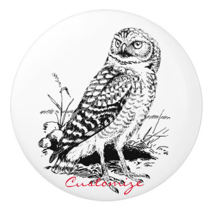 Barn Owl Thunder_Cove Ceramic Knob