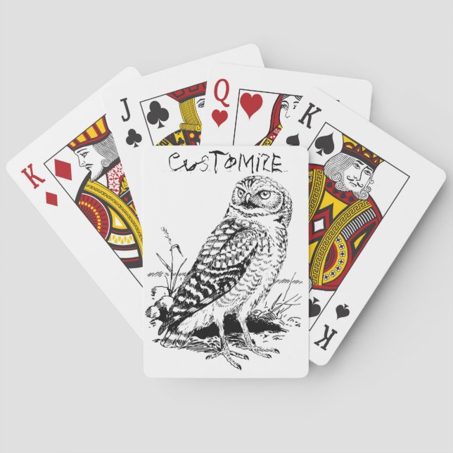Barn Owl Thunder_Cove Playing Cards (Back)