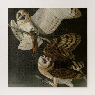 Barn Owl (Tyto alba) Audubon's Birds of America Jigsaw Puzzle