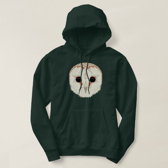 Barn Owl Unisex Pullover Hoodie (Design Front)