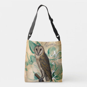 Barn Owl Vintage Crossbody Bag