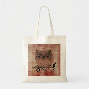 Barn Owl Whimsical Country Tote Bag