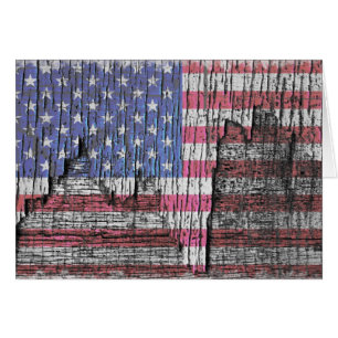 Barn Peeling Painted Patriotic American Flag