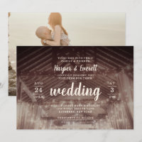 Barn Rafters with String Lights Photo Wedding