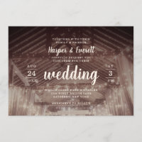 Barn Rafters with String Lights Rustic Wedding