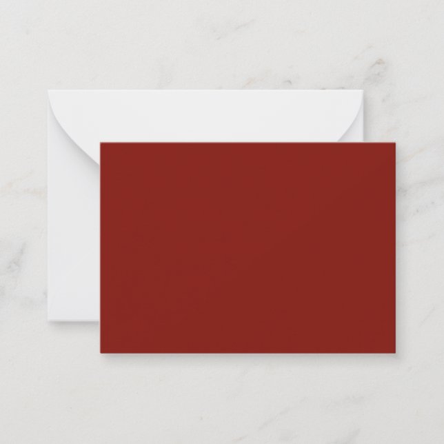 Barn Red (solid colour)  Card (Front)