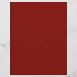 Barn Red (solid colour) Custom Letterhead
