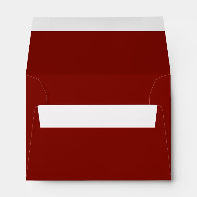 Barn Red (solid colour)  Envelope (Back (Bottom))