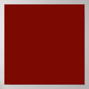 Barn Red (solid colour) Poster