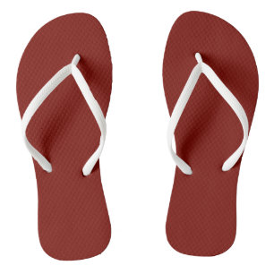 Barn Red (solid colour) Thongs