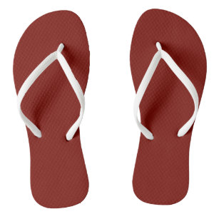 Barn Red (solid colour)  Thongs