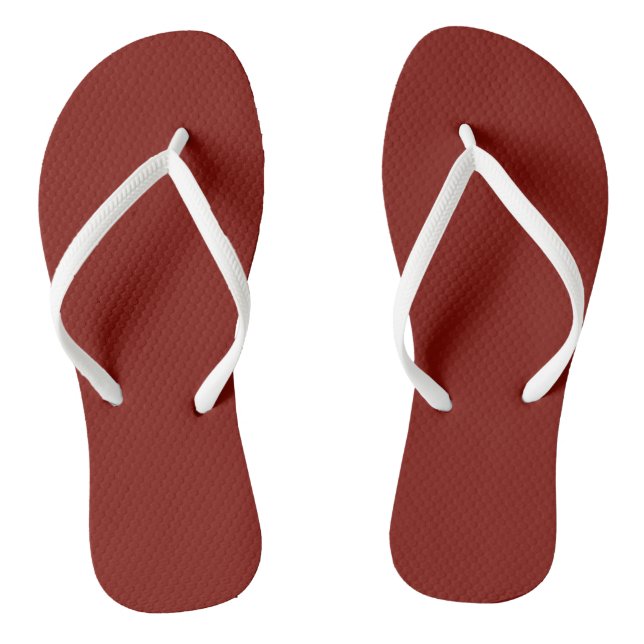 Barn Red (solid colour)  Thongs (Footbed)