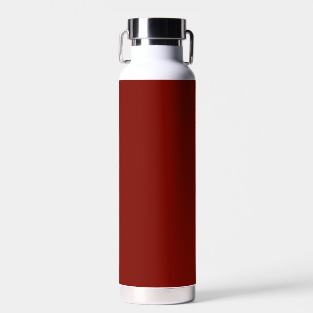 Barn Red (solid colour)  Water Bottle (Front)