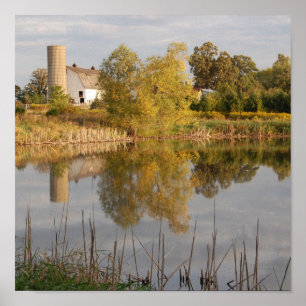 Barn Reflections Poster