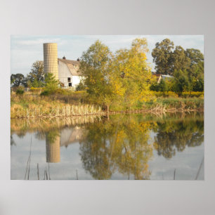 Barn Reflections Poster