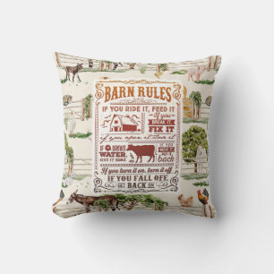 Barn Rules Farm  Cushion