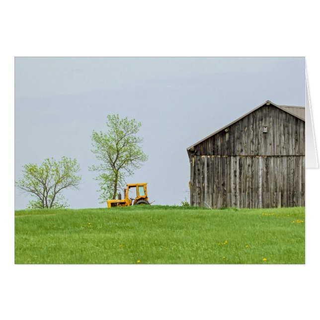 Barn Scene With Tractor (Front Horizontal)