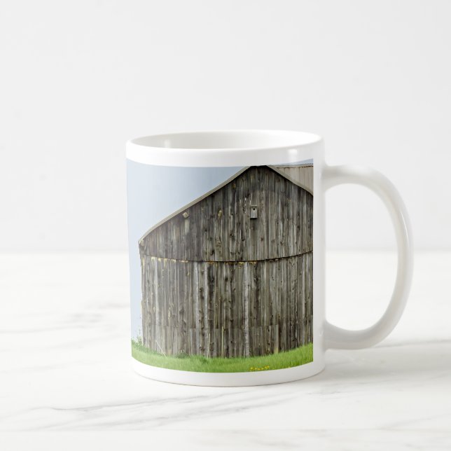 Barn Scene With Tractor Close Coffee Mug (Right)