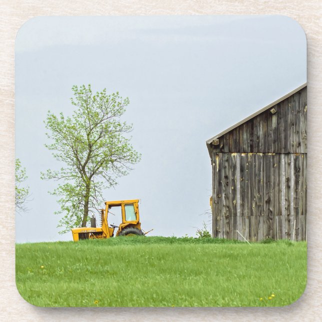 Barn Scene With Tractor Coaster (Front)