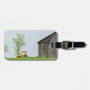 Barn Scene With Tractor Luggage Tag