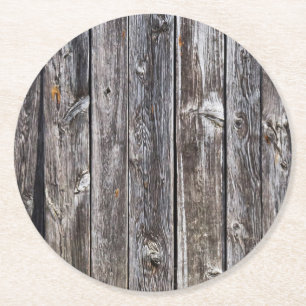 Barn Side Round Paper Coaster