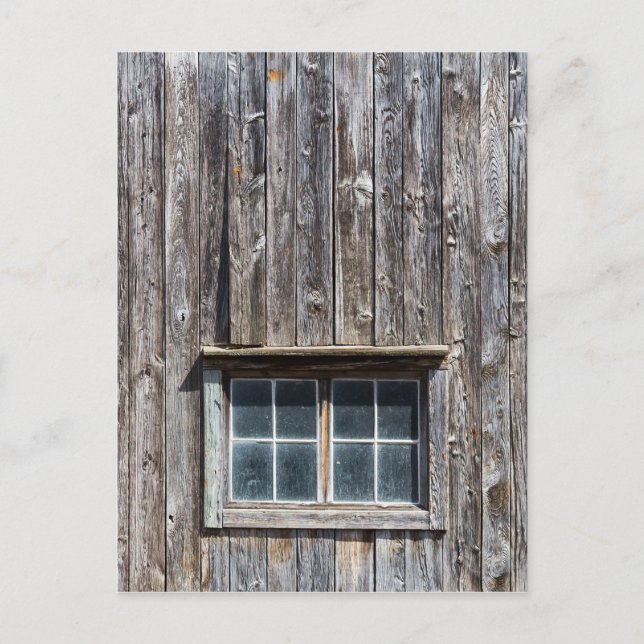 Barn Side With Window Postcard (Front)