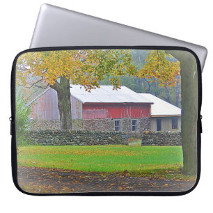 Barn & Stone Wall Laptop Sleeve
