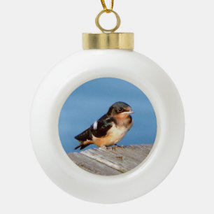 Barn Swallow ball or snowflake ornament