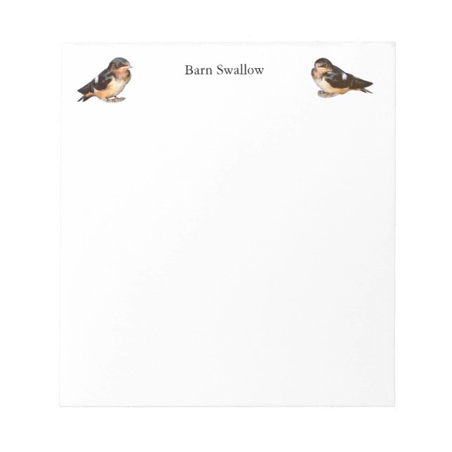 Barn Swallow notepad (Front)