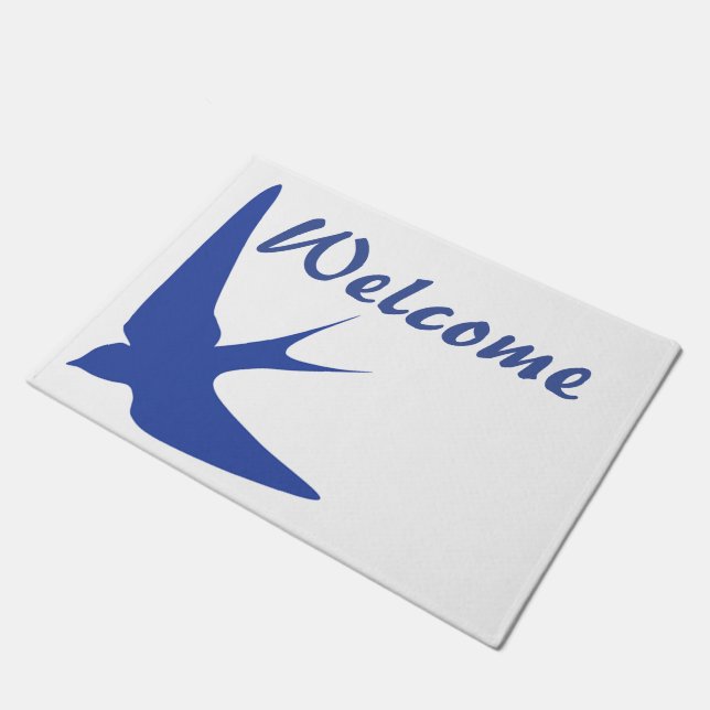 Barn Swallow Welcome Doormat (Angled)