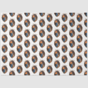 Barn Swallow with butterfly tissue paper