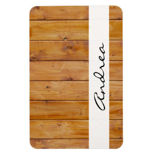 Barn Wall, Wood, Wooden Boards, Your Name Magnet