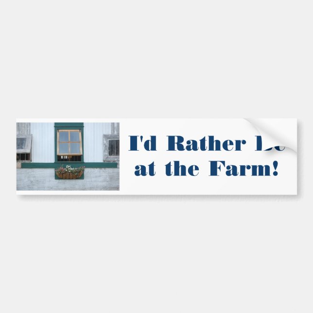 Barn-Window Bumper Sticker (Front)