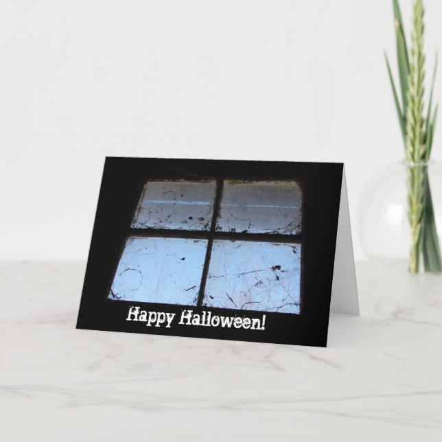 Barn Window Halloween Card (Front)