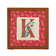 Barn Wood & Bandanna Letter K