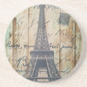 Barn Wood French Country Paris Eiffel Tower Coaster