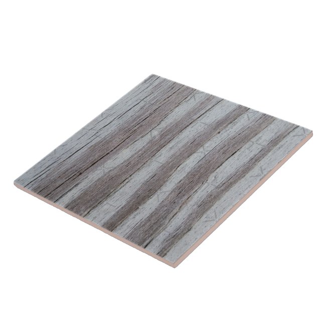 Barn Wood Grey Grey Black Vertical Striped Ceramic Tile (Side)