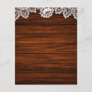 Barn Wood & Lace Rustic Scrapbook Paper