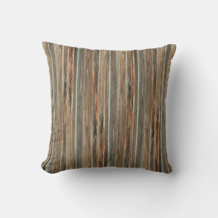 Barn Wood Print Pillow