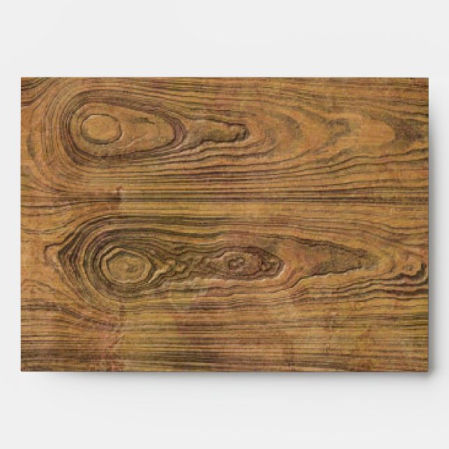 Barn wood Rustic Country cowboy Wedding Envelopes (Front)