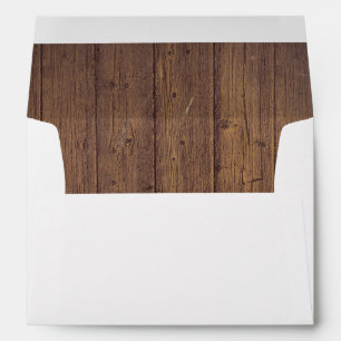 Barn Wood Rustic Country Wedding Envelopes
